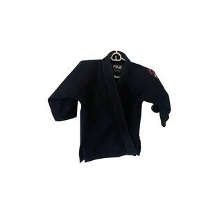 Fuji Kids Black Jiu Jitsu Judo Gi Top ONLY - C0